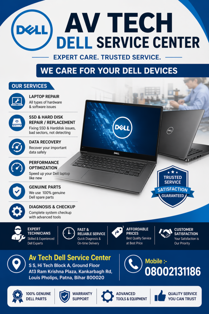 Dell Laptop SSD Hard disk Issue in Patna