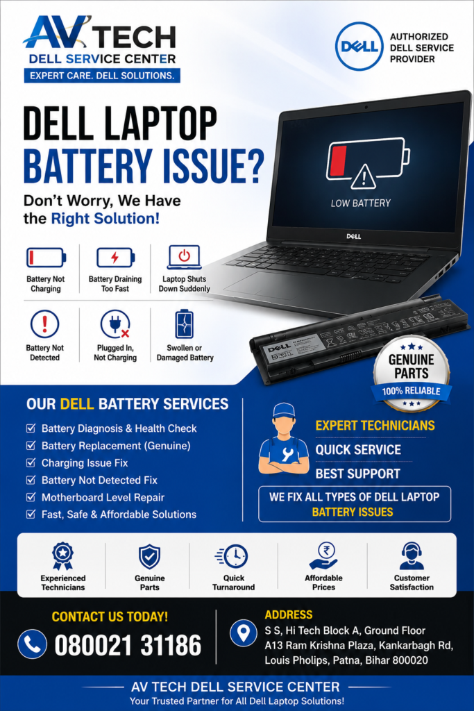 Dell Laptop Service Center in Patna