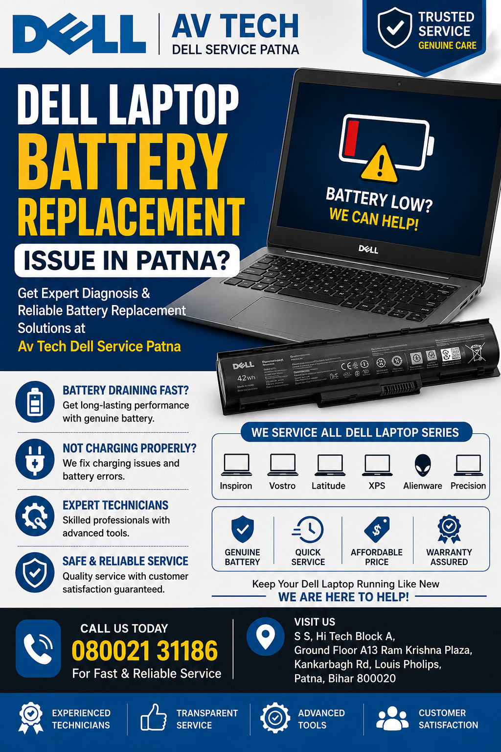 Dell Laptop Battery Replacement Issue in Patna