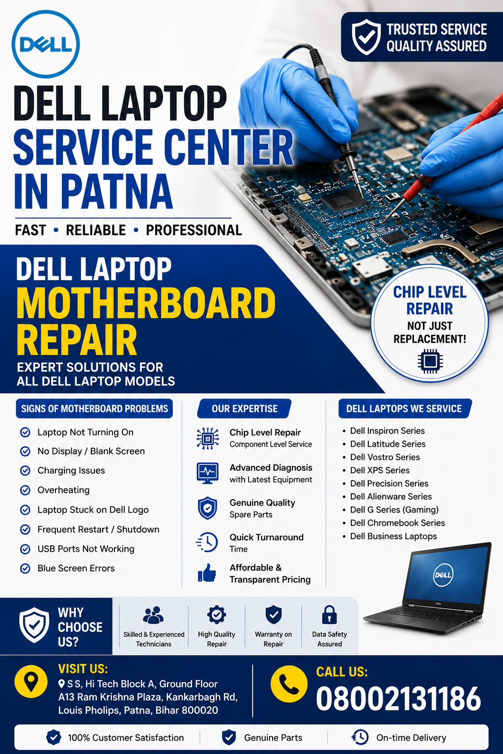 Dell Laptop Service Center in Patna