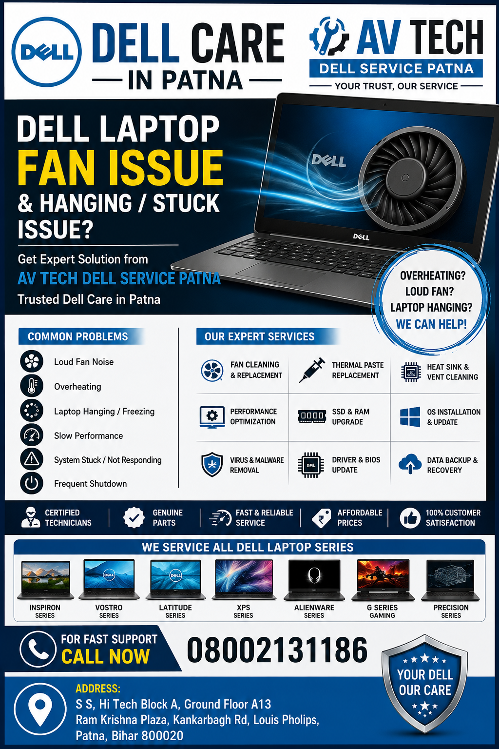 Dell Laptop Service Center in Patna 
