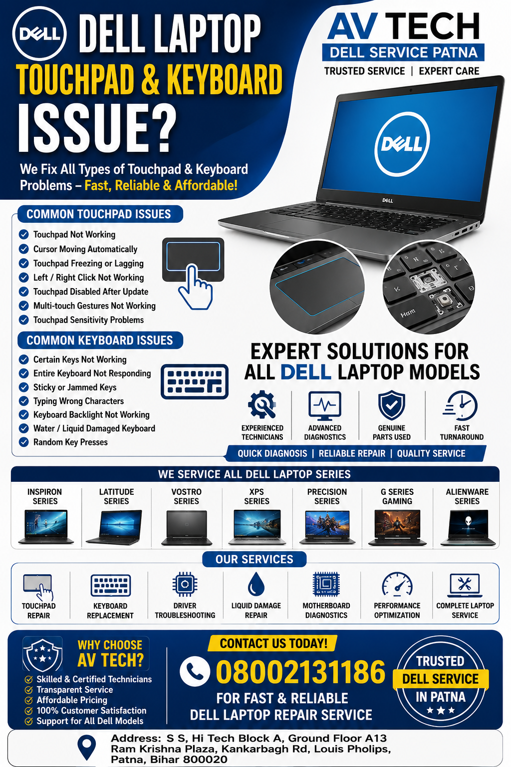 Dell Laptop Service Center in Patna