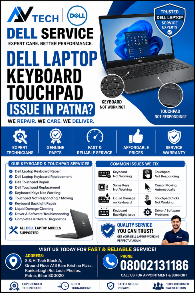 Dell Laptop Keyboard Touchpad Issue in Patna